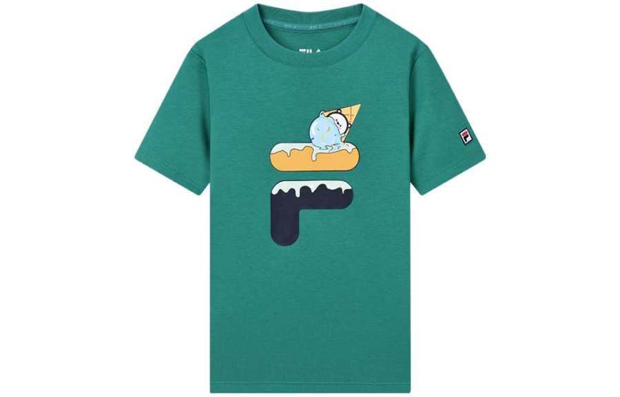 FILA KIDS T Shirts Crew Neck Moderate