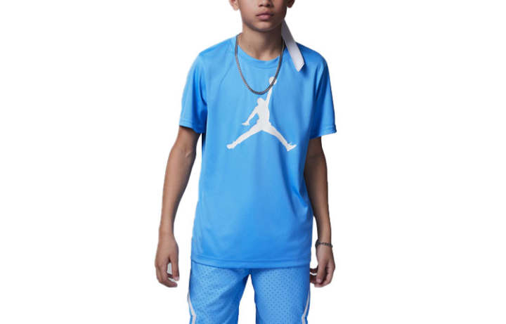 Jordan Jordan T Shirt Jumpman Dri FIT Blue Kids'