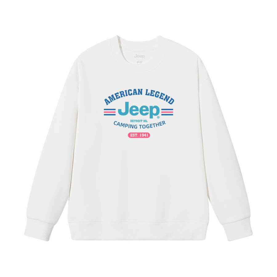 Jeep Grade School Sweatshirts Crew Neck Moderate