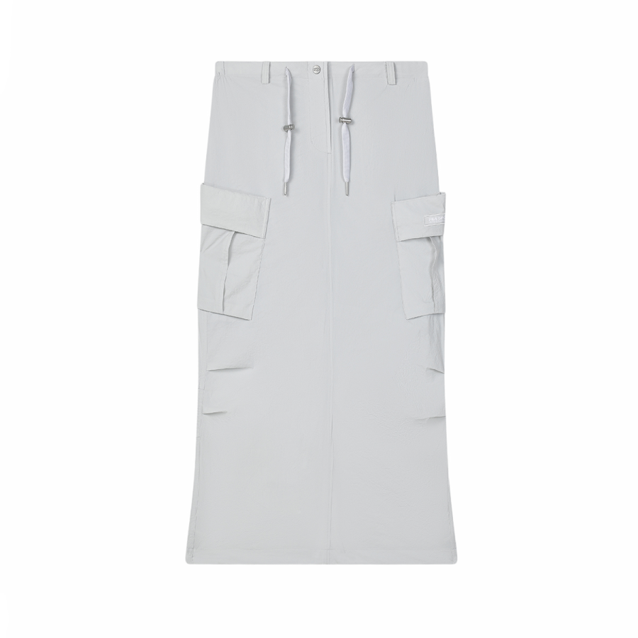 FILA ORIGINALE Casual Long Skirt Women's Ice Gray