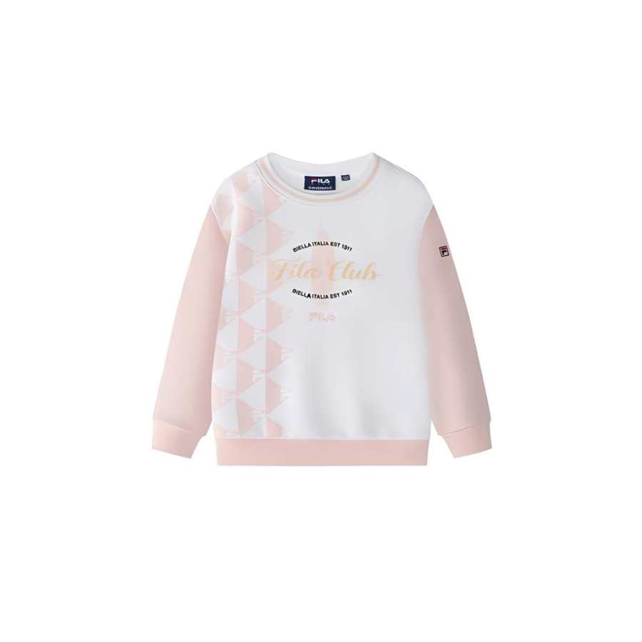 FILA KIDS Sweatshirt Happiness Pink Children Aged 3 7 Years Old