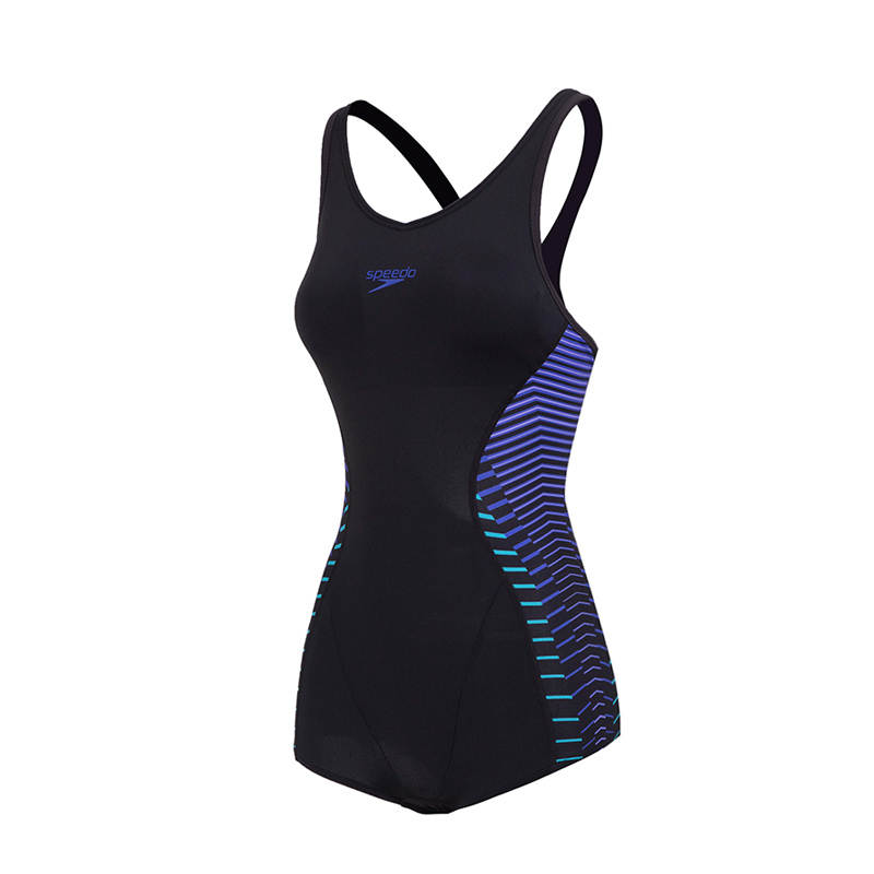 Speedo One piece Swimsuit Women's Black Purple