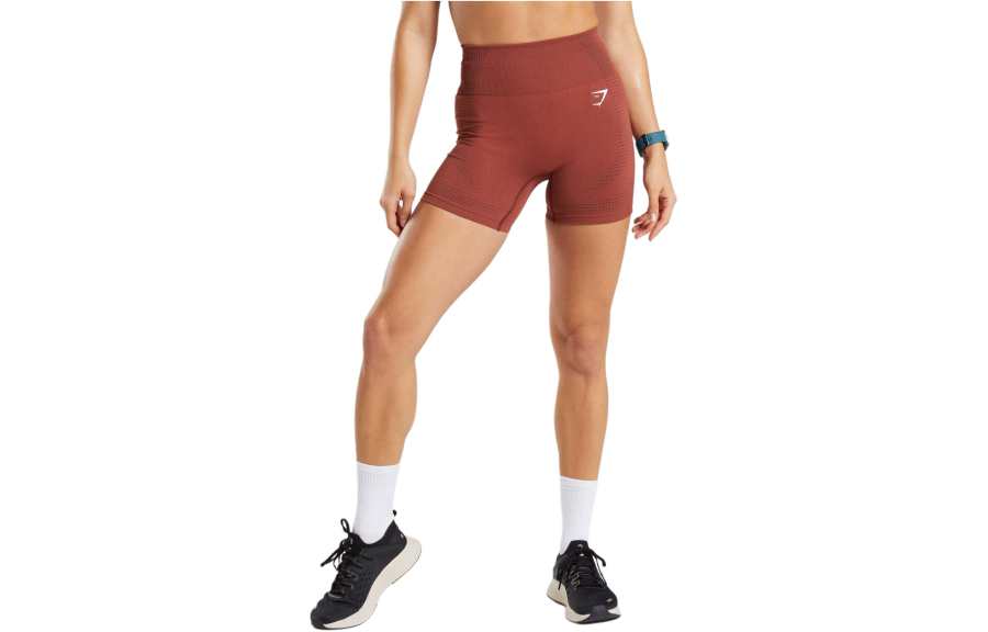 GYMSHARK Sports Shorts Women's Brick Red Marlstone