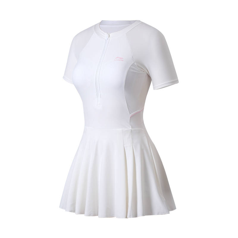 Li-Ning Li Ning One Piece Swimsuits Women's One Piece Skirted Swimsuit Casual Surf Swimsuit