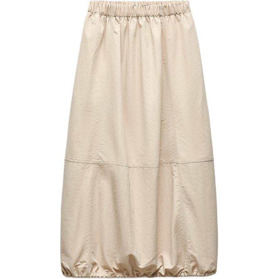 ZARA Trf Casual Long Skirt Women's Yellow