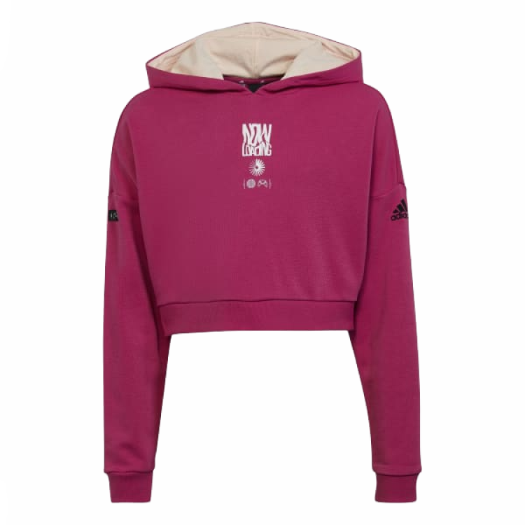 Adidas Adidas Sweatshirt Half Transparent Fuchsia/Precious Orange Teenagers
