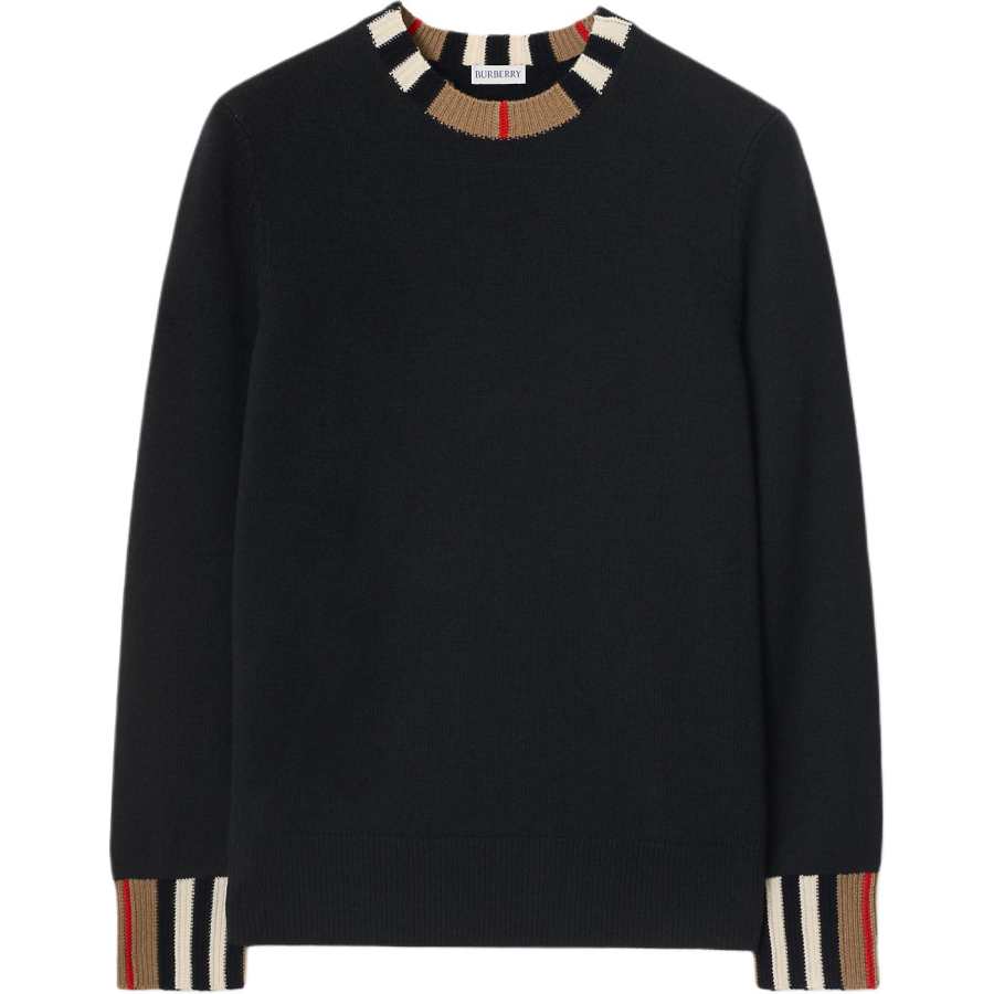 Burberry Sweaters Women's Black Crew Neck Moderate Other