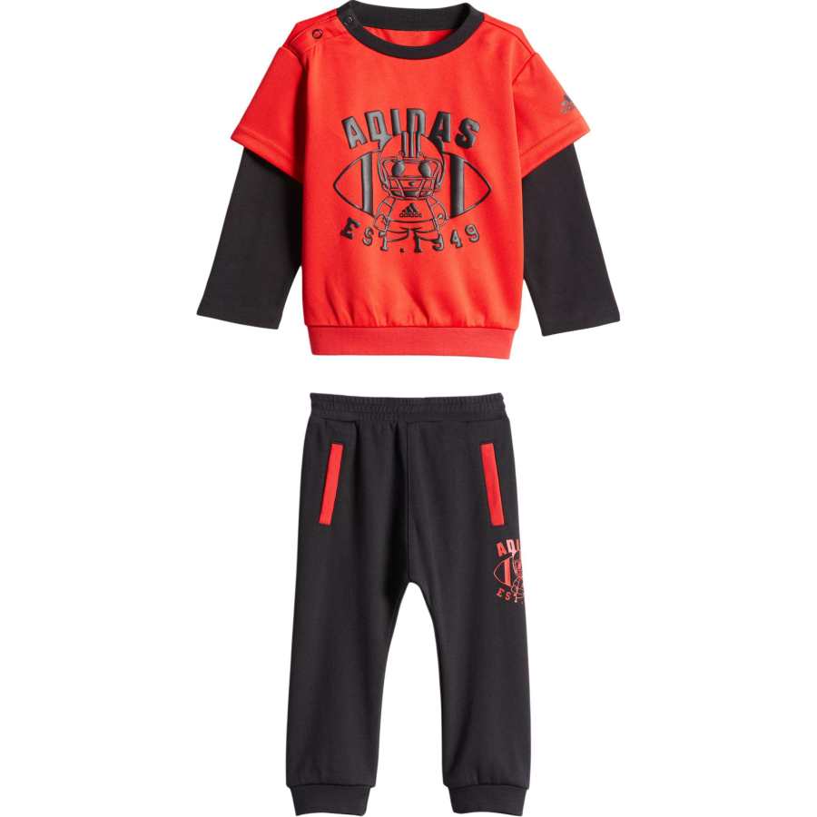 Adidas Adidas Casual Sportswear Red/Black Infant And Toddler