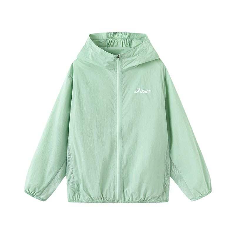 Asics Jacket Sports Performance Green Teenagers