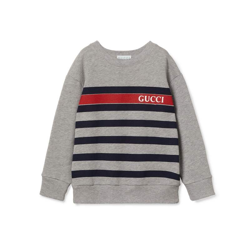 GUCCI Sweatshirt SS25 Light Gray Kids'