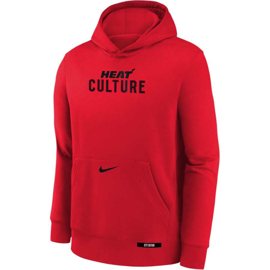 Nike Nike x NBA Sweatshirt Miami HeatClub FW24 Red Teenagers