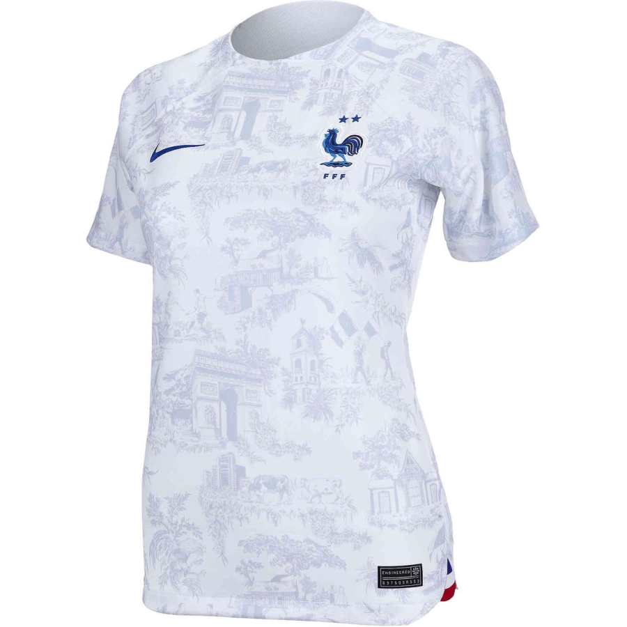 Nike Nike France National Team Dri FIT Soccer Jersey Soccer Jersey Women's White