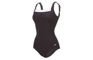 Speedo One Piece Swimsuits Women's Black Triangle One Piece Swimsuit