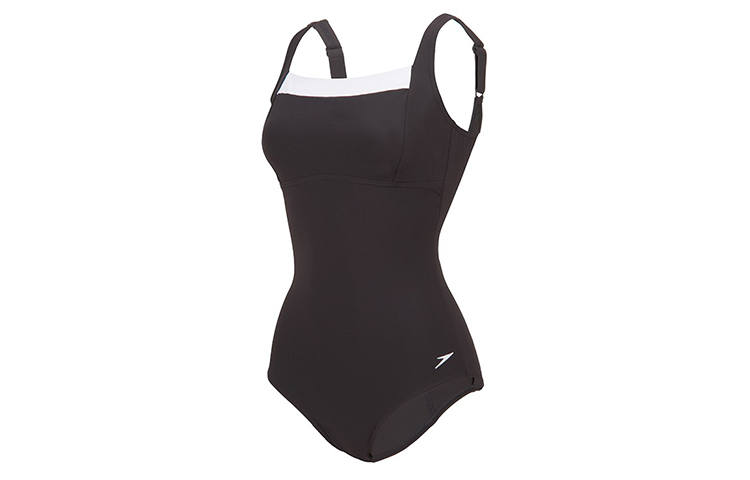 Speedo One Piece Swimsuits Women's Black Triangle One Piece Swimsuit