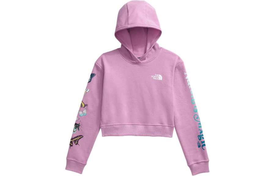 THE NORTH FACE Girls' Camp Fleece Pullover Hoodie Sweatshirt Kids' Purple