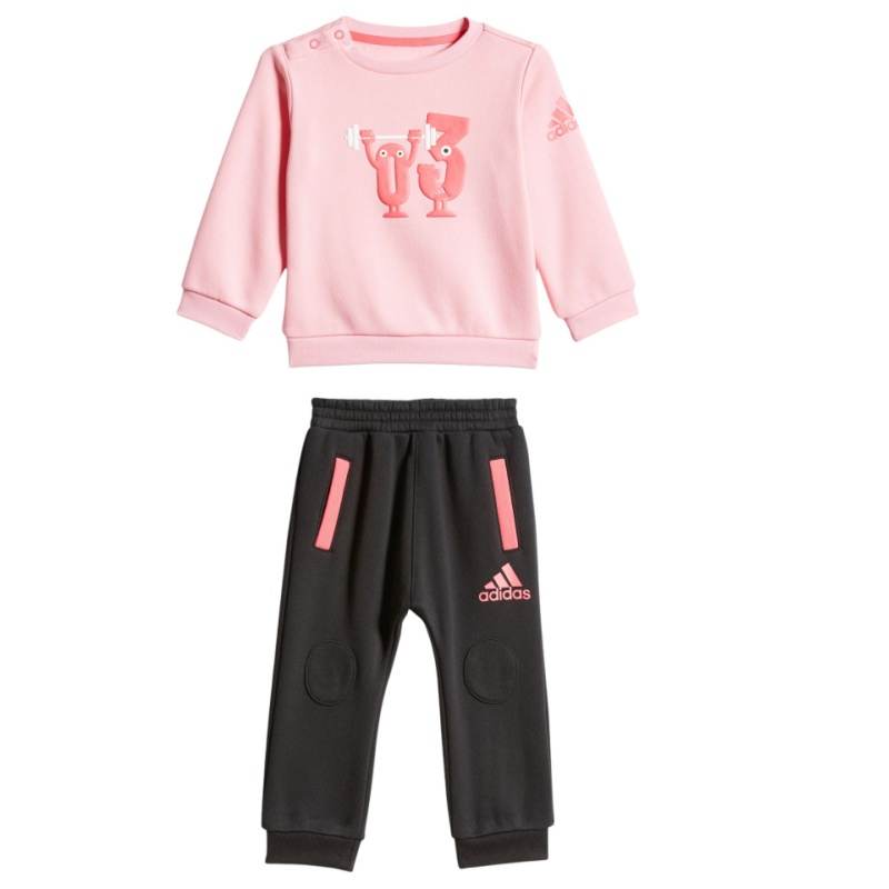 Adidas Adidas Casual Sportswear Light Pink/Black Infant And Toddler