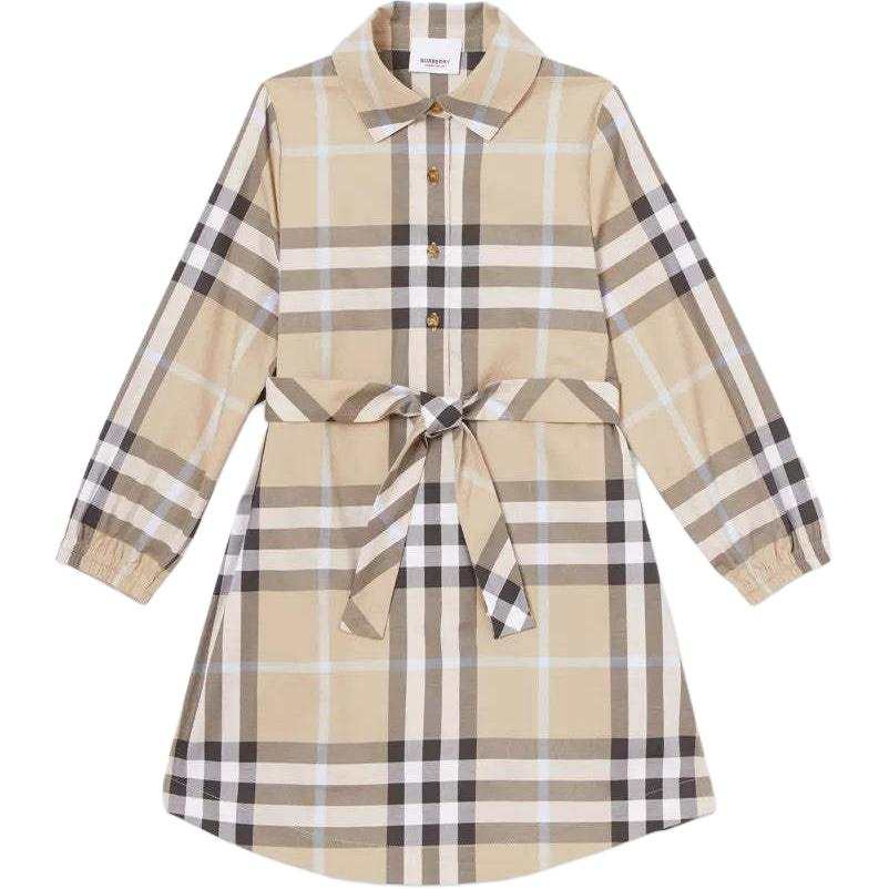 Burberry Dress FW22 Beige Kids'