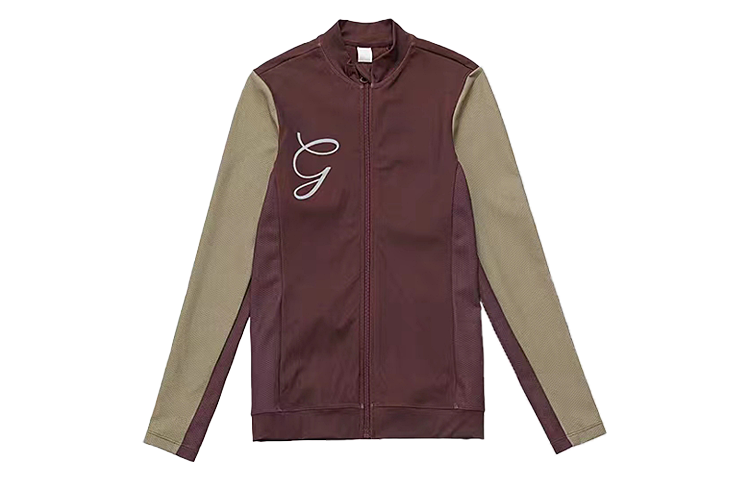 GOOD BAI Cycling Clothing Women's Maroon/Khaki Stand Collar Moderate