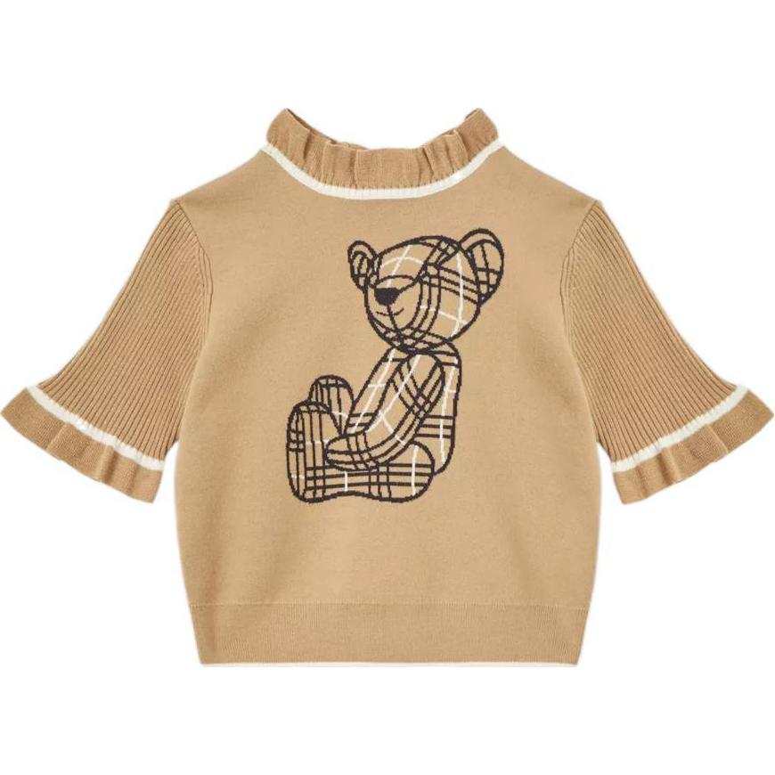 Burberry Sweater FW22 Brown Kids'