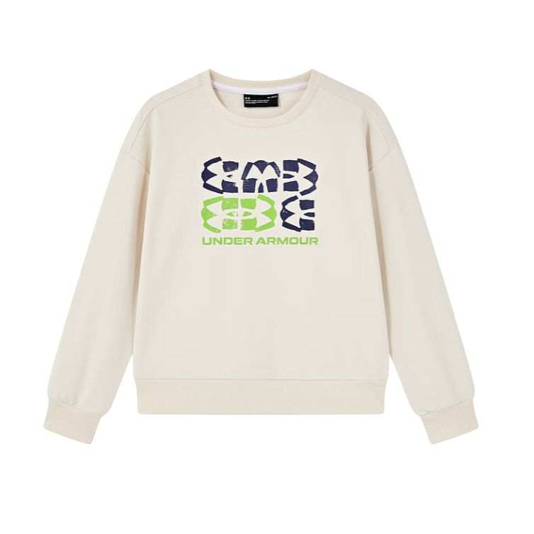 Under Armour Sweatshirt Light Gray White Teenagers