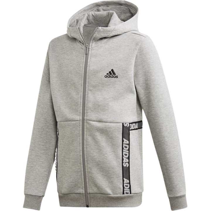 Adidas Adidas Jacket Medium Heather Gray/Black Teenagers