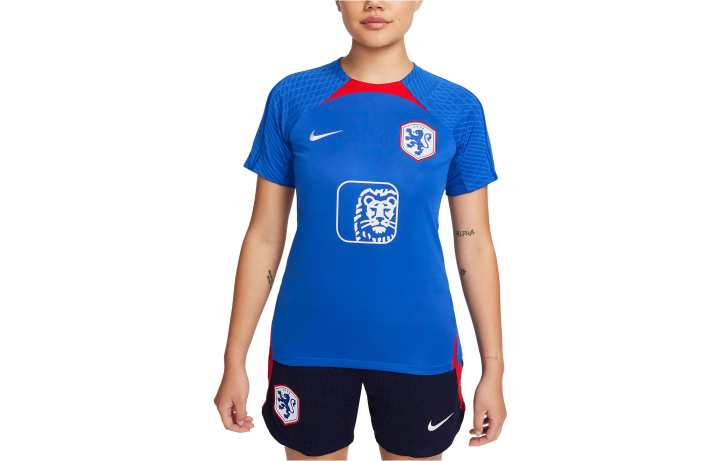 Nike Nike Dutch National Team Soccer Jerseys Women's University Blue Crew Neck Moderate