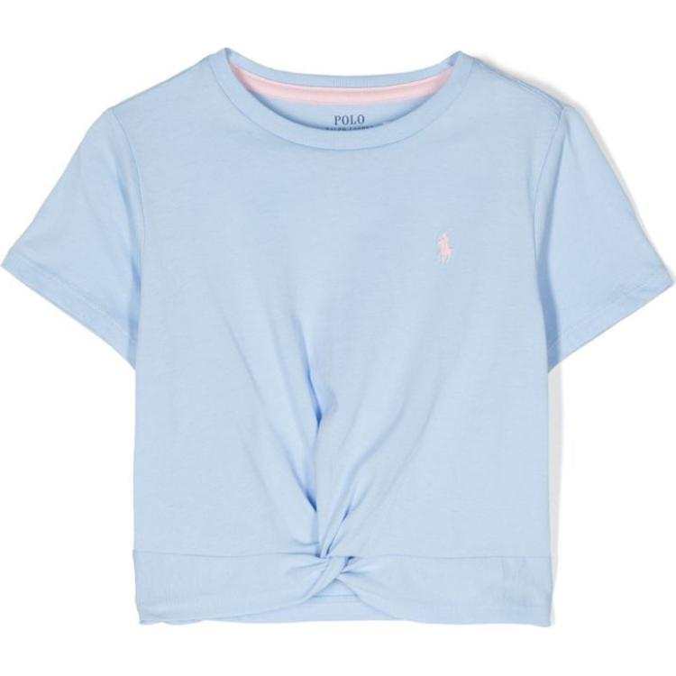 Polo Ralph Lauren T Shirt SS24 Light Blue Kids'