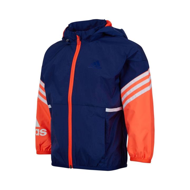 Adidas Adidas Jackets & Coats Navy Blue/Bright Orange Children Aged 3 7 Years Old
