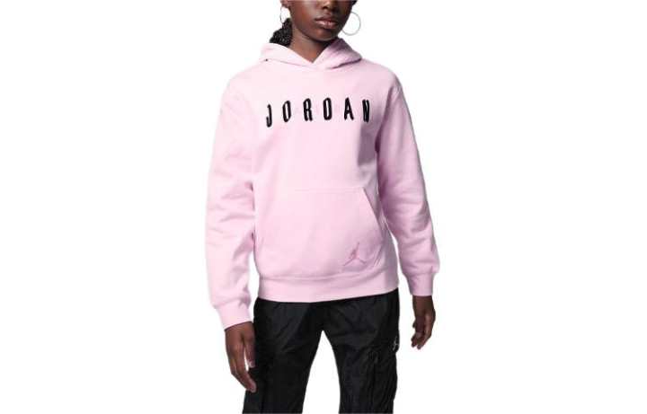 Jordan Jordan Soft Touch Mixed Pullover Hoodie Sweatshirt Kids' Pink