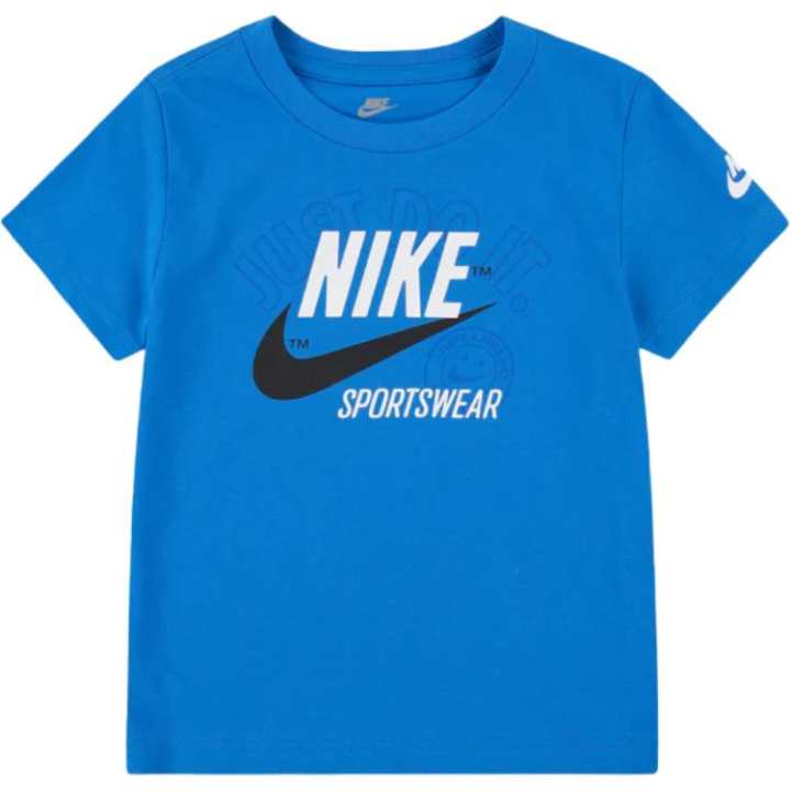 Nike Nike T Shirt Retro Sportswear Light Blue Photo Kids'