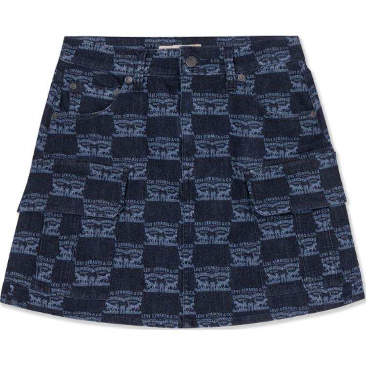 Levis Denim Short Skirts Women's Dark Blue