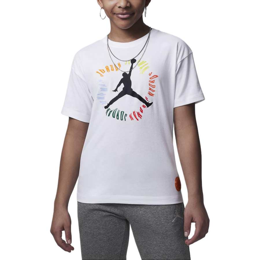 Jordan Jordan Fuel Up, Cool Down T Shirt Big Kids' Liquid Warp T Shirt White Teenagers