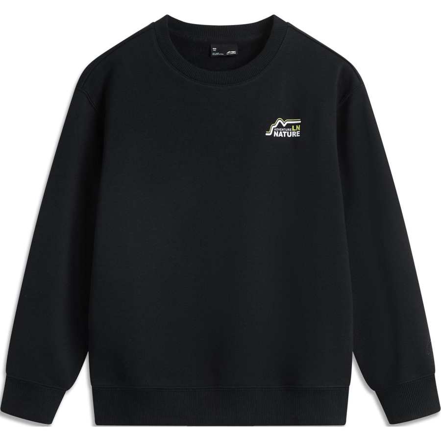 Li-Ning Li Ning Sweatshirt Outdoor Collection Black Teenagers