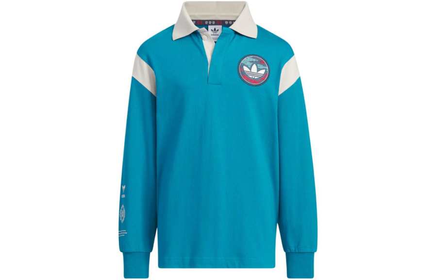 Adidas Originals x FEIFEI RUAN Polo Shirt For Kids FW23 Teal Green Kids'