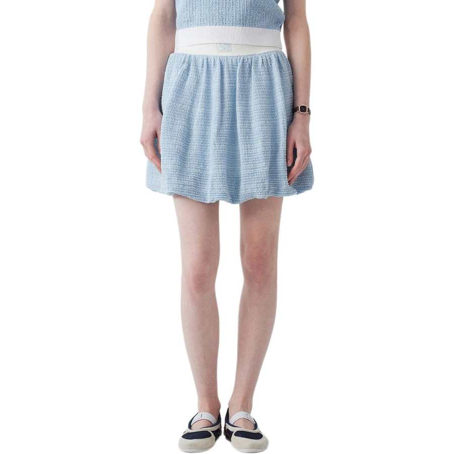 Teenie Weenie Casual Short Skirts Women's Light Blue