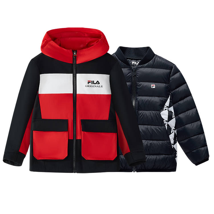 FILA KIDS Down Jacket Children Aged 3 7 Years Old Legend Blue