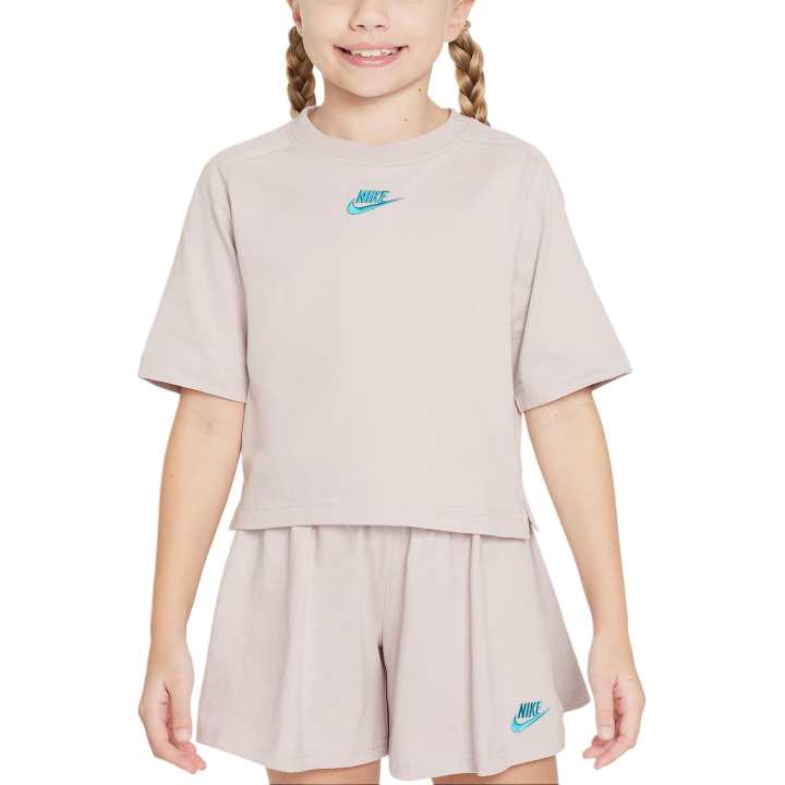 Nike Nike T Shirt Platinum Purple / Sapphire Blue Kids'