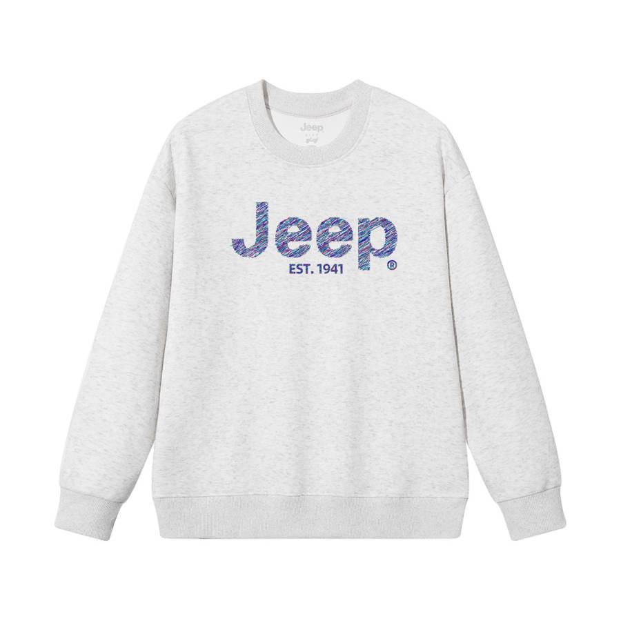 Jeep Jeep Grade School Sweatshirts Crew Neck Thickened
