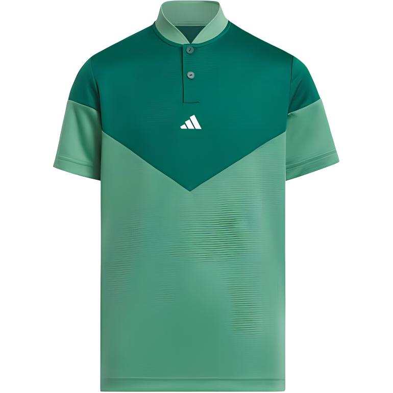 Adidas Adidas T Shirt BOYS HEAT.RDY SPORT COLLAR POLO Preloved Green Children Aged 3 7 Years Old