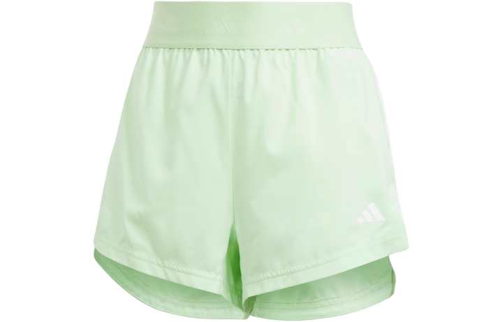 Adidas Adidas Women's Hyperglam Woven Shorts Semi Green Spark/White
