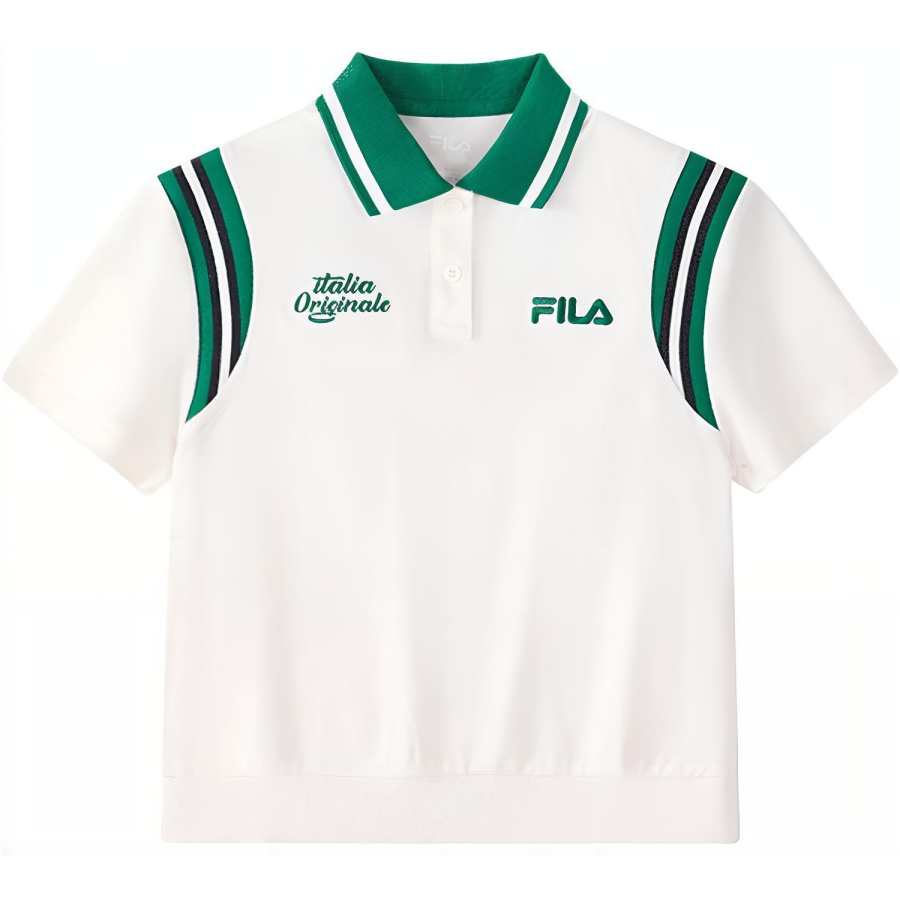 FILA KIDS T Shirt Cloud White Teenagers