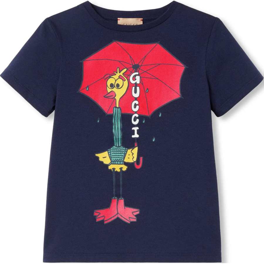 GUCCI T Shirt FW24 Dark Blue Kids'