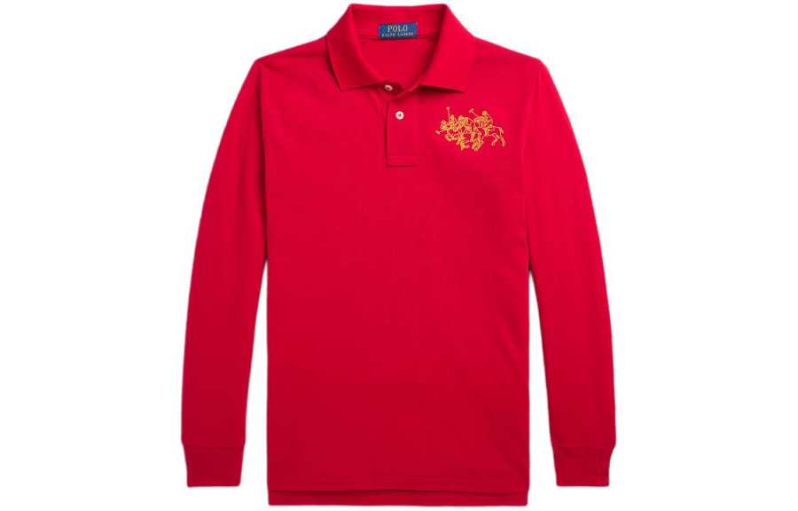 Polo Ralph Lauren T Shirt SS24 Red Kids'