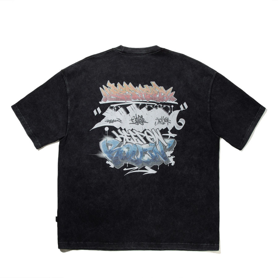 Li-Ning Li Ning T Shirts Unisex Black Crew Neck Moderate Straight Fit