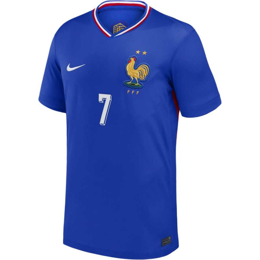 Nike Nike T Shirt Antoine Griezmann France National Team Stadium Away Dri FIT Blue Teenagers