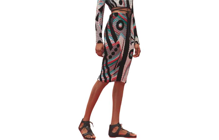 HERMES SS23 Casual Long Skirt Women's Multicolor