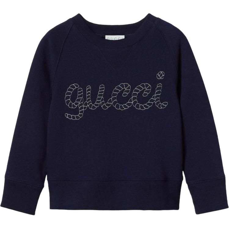 GUCCI Sweatshirt SS25 Dark Blue Kids'