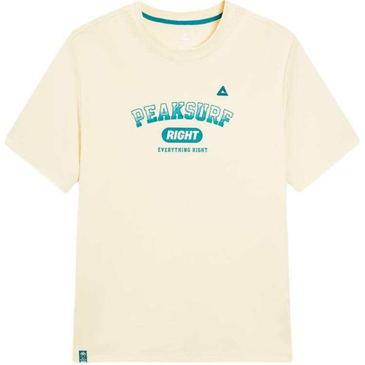 PEAK Fashion Collection T Shirt Men's Beige Yellow