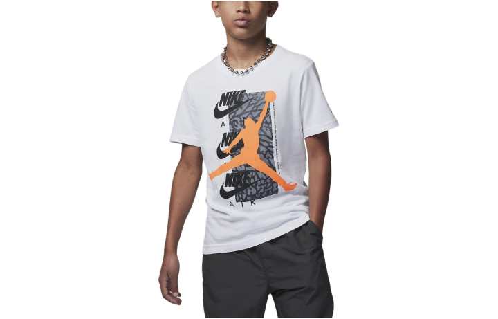 Jordan Jordan Kids' Apparel Air Time Out T Shirt T Shirt Kids' White