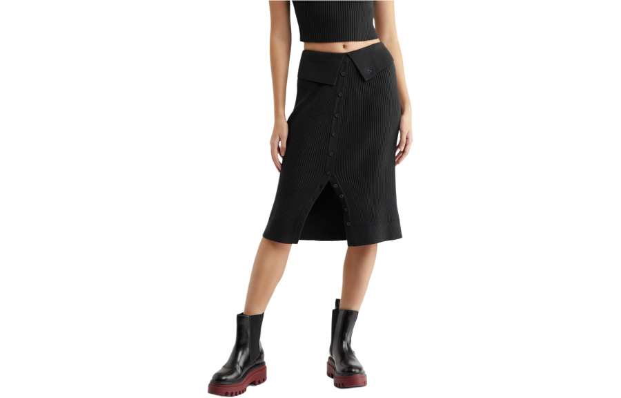 CALVIN KLEIN Casual Long Skirt Women's Black